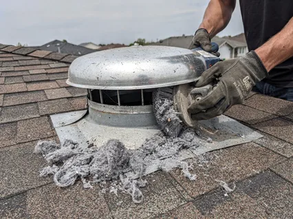 Cleaning Dryer Vent On Roof in Stratford