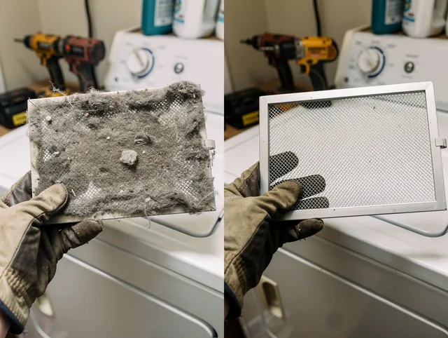 Professional lint trap cleaning by Stratford Dryer Vent Cleaning in Stratford