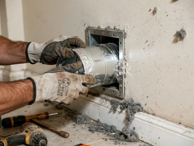 Professional dryer vent repair and installation by Stratford Dryer Vent Cleaning in Stratford