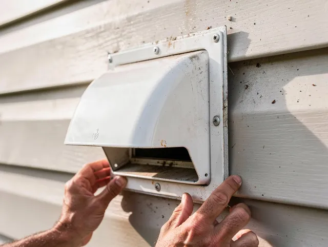 Stratford Dryer Vent Cleaning technician delivering thorough residential dryer vent cleaning service in Stratford